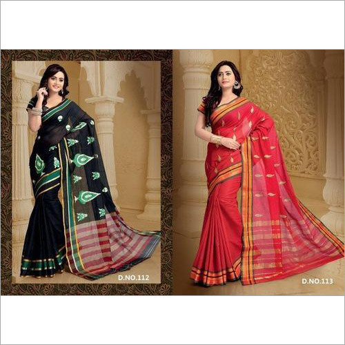 Ladies Designer Party Wear Cotton Silk Saree