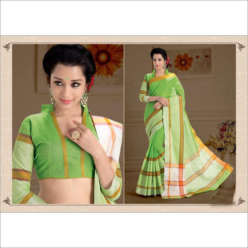 Ladies Festival Wear Cotton Silk Saree