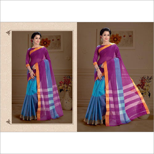 Ladies Printed Cotton Silk Saree