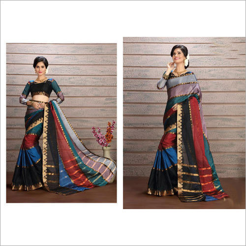 Ladies Casual Wear Cotton Silk Saree