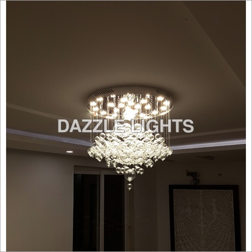 Crystal Ceiling Mounted Chandelier