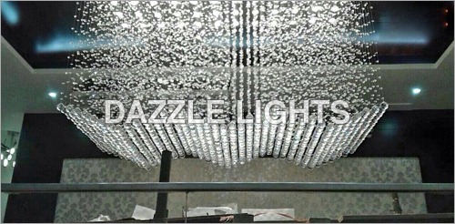 Crystal Flush Ceiling Mounted Chandelier
