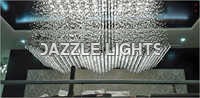 Crystal Flush Ceiling Mounted Chandelier
