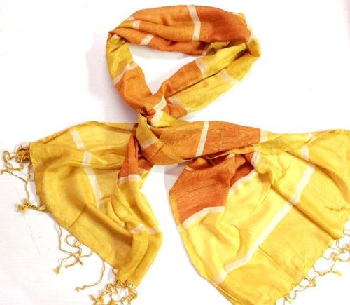 More Than One Yellow Strips Girls Scarf