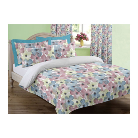 Designer Bed Linen - Cotton, Double Size, Multicolor | Comfortable Sleep, Durable Material, Elegant Style, Floral Design, Soft Fabric