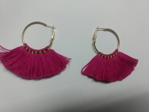 Silk Thread Tassel Earrings - Elegant Silk Material Universal Size | Chic Design for Women Perfect for Every Occasion