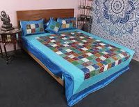 Silk Patchwork Bed Cover