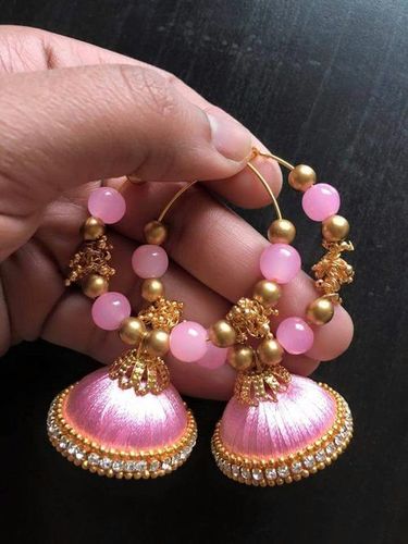 Silk Thread Jhumkas Gender: Women