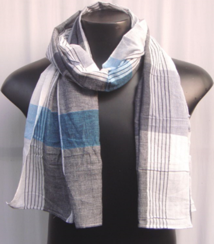 Mix Check Scarves Cotton