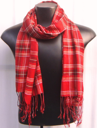 Mix Check Scarves Viscose