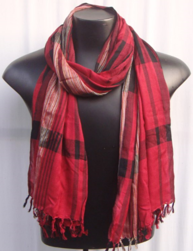 Mix Check Scarves Viscose