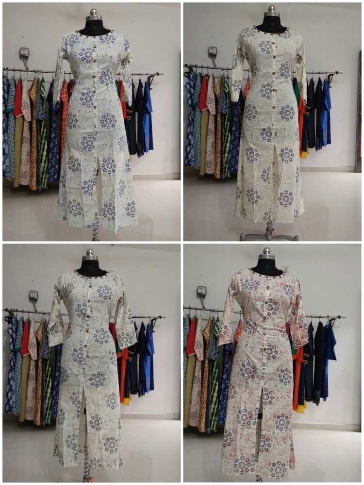 Multi Colour Cotton Kurti