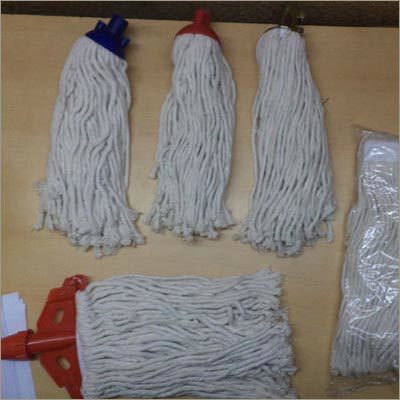 High Durability Cotton Flat Floor Cleaning Mops with Stainless Steel