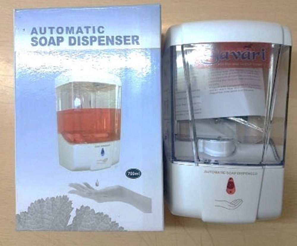 Automatic Soap Dispenser - Durable Plastic, Hands-Free Operation , Infrared Sensor Technology