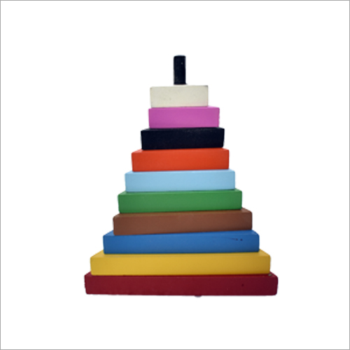 Wooden Triangle Pyramid