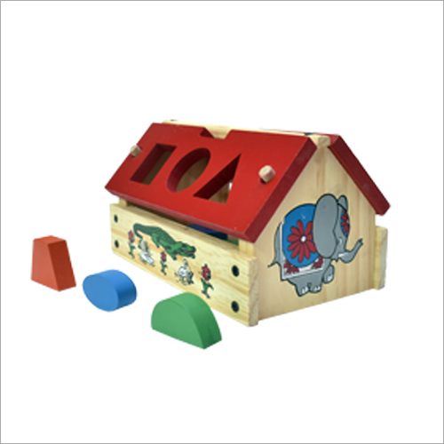 Wooden Hut Shape Box