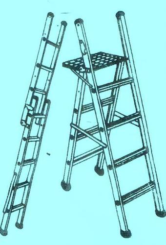 Aluminium Stool Cum Single Ladder