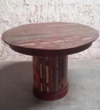 Polish & Lacquered Round Dining Table