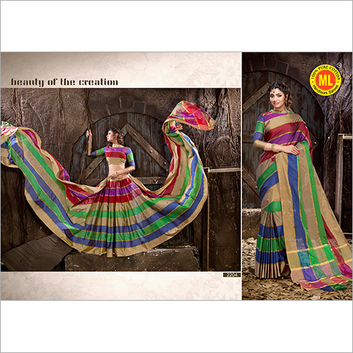 Multi Color Cotton Multicolor Saree
