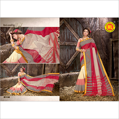 Mix Color Cotton Saree