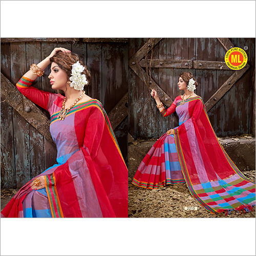Multi Color Cotton Saree