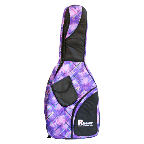 Customized Guitar Bag - Metti Material, Custom Size, Multicolored Design | Flap & Zipper Pockets, Adjustable Sling Straps, Inner Padding
