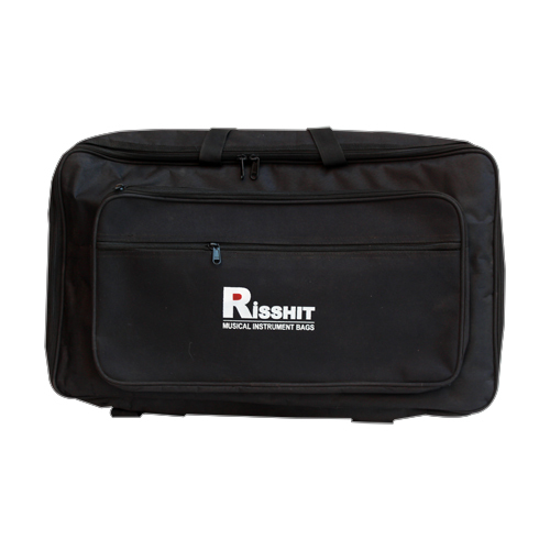 Black Guitar Processor Bag - Soft Waterproof Metti Material, Customizable Size, Multi-Colored Options | Padded for Impact Protection, High Strength Straps