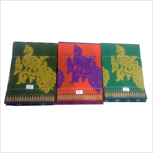 Kota Cotton Saree - Cotton Silk Material, Elegant Indian Style with Intricate Weave Design