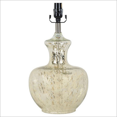 Large Mercury Glass Trophy Lamp Base