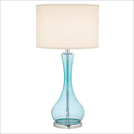 Blue Martini Glass Table Lamp