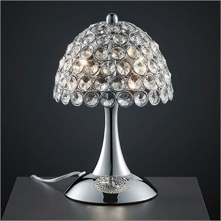 Table Lamp Crystal - Crystal Metal, 14x14x14 in, 8 in Base Diameter | Elegant Design, Bright Lighting, Easy Setup