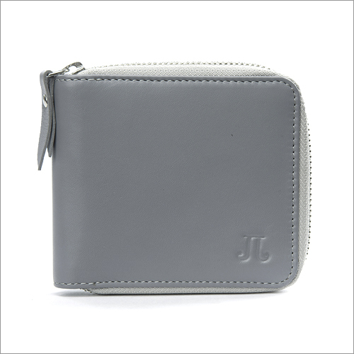 Cool Grey Leather Wallet
