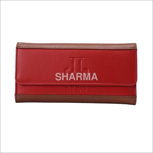 Red Leather Ladies Wallet