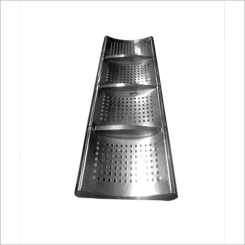 Stainless Steel Bench - Corrosion Resistant, Perforated Design, Silver | Durable Indoor & Outdoor Seating for Parks, Playgrounds, and Waiting Areas