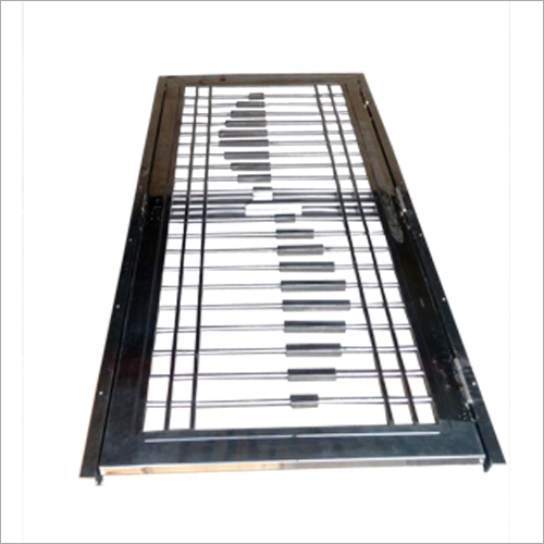Stylish Steel Door - Stainless Steel, Flexible Hinges, Silver Color | Elegant Design, Polished Surface, Heat Treated for Durability