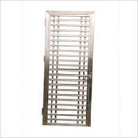 Stainless Steel Door - Polished Finish, Silver Color | High Humidity Resistance, Security Features, Aeration Functionality, Multiple Styles Available