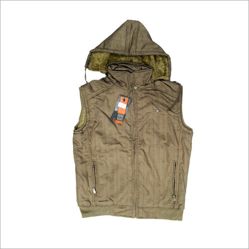 half sleeve hooded jacket