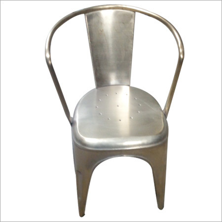 German Silver Plated Tolix Chair