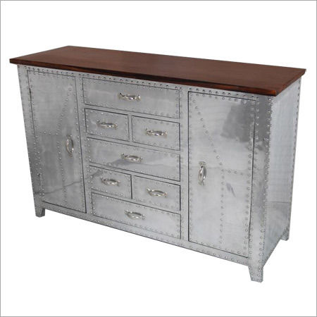 White Metal Sideboard