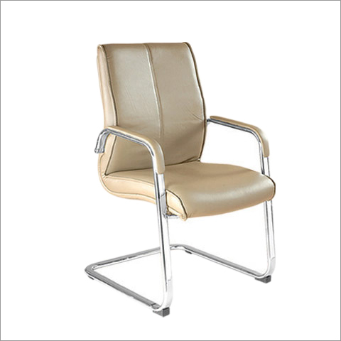 Cream And Silver Office Visitor Chairs