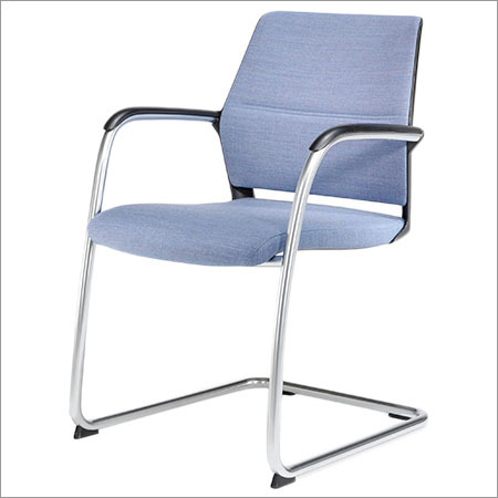 Grey And Silver Premium Visitor Chair