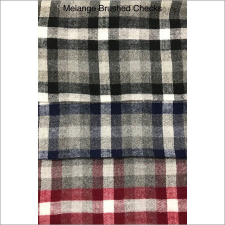 Melange Brushed Check Fabric