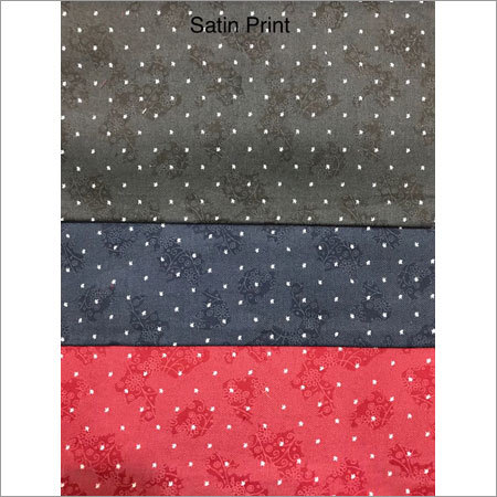 Fancy Satin Print Fabric