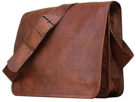 Sling Vintage Unisex Leather Messenger Bag