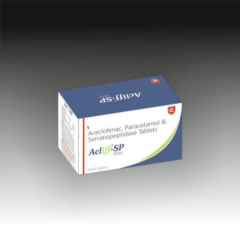 Aceclofenac Paracetamol Serratiopeptidase Tablets