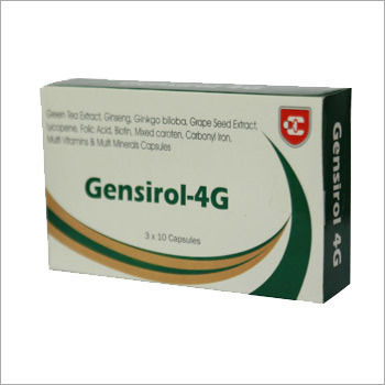 Gensirol 4G Omega 3 Fatty Acid, Anti Oxidants, Multi Vitamine and Minerals Capsules