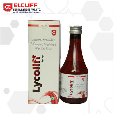 Lycoliff Lycopene Antioxidant B Complex Multimineral with Zinc Syrup