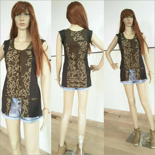 Ladies Cut Sleeves Short Kurtis