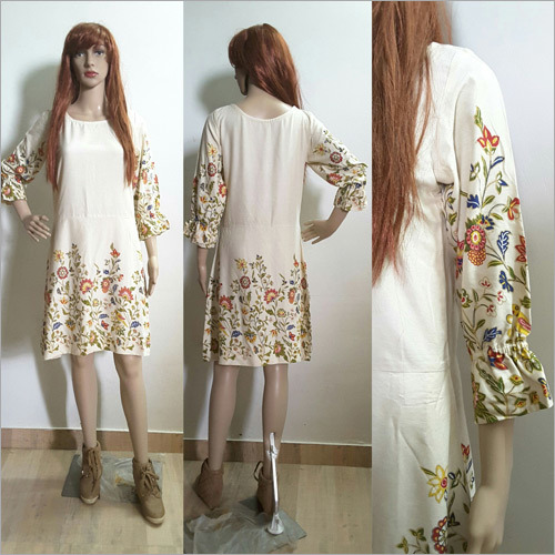 Ladies Floral Print Dress