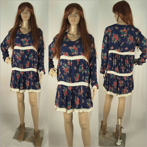 Ladies Gathered Dress